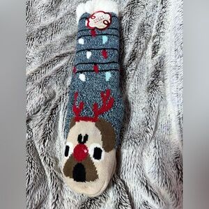 Reindeer Cozy Knit Socks